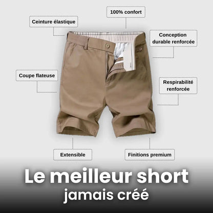 Short en coton extensible MorphoFit™