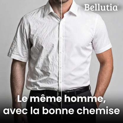 Chemise ajustée à manches courtes